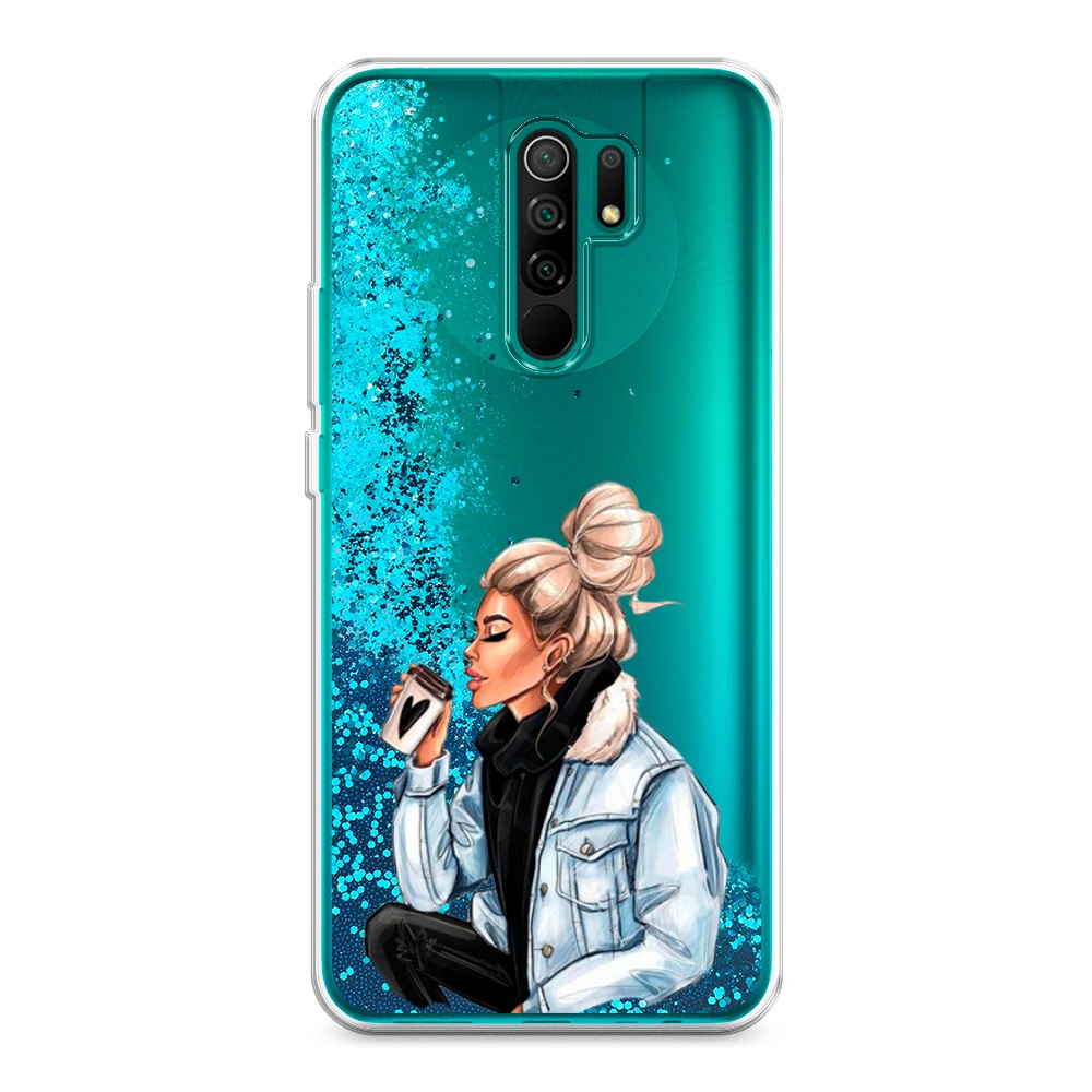 

Жидкий чехол с блестками "Cute girl" на Xiaomi Redmi 9, 38393-1