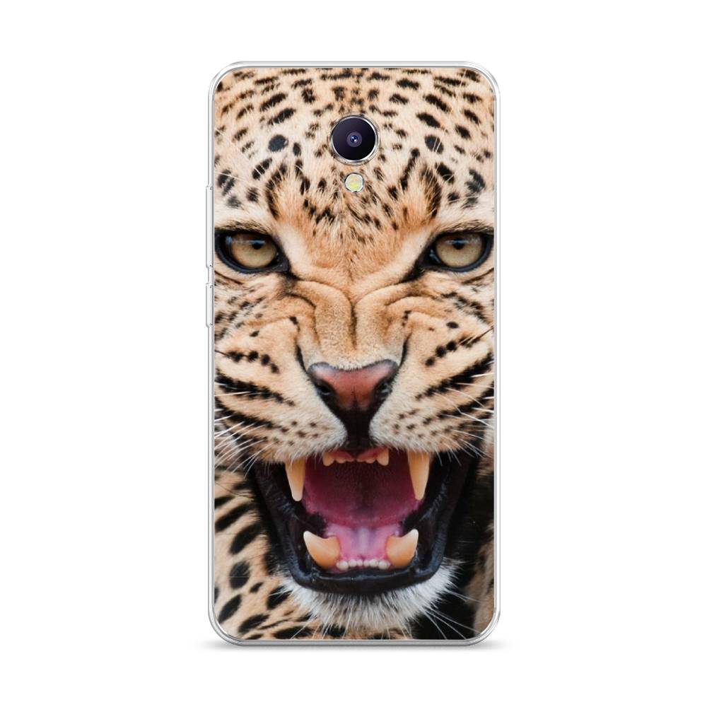 

Чехол на Meizu M5 Note "Леопард 3d", Бежевый;черный, 71650-6