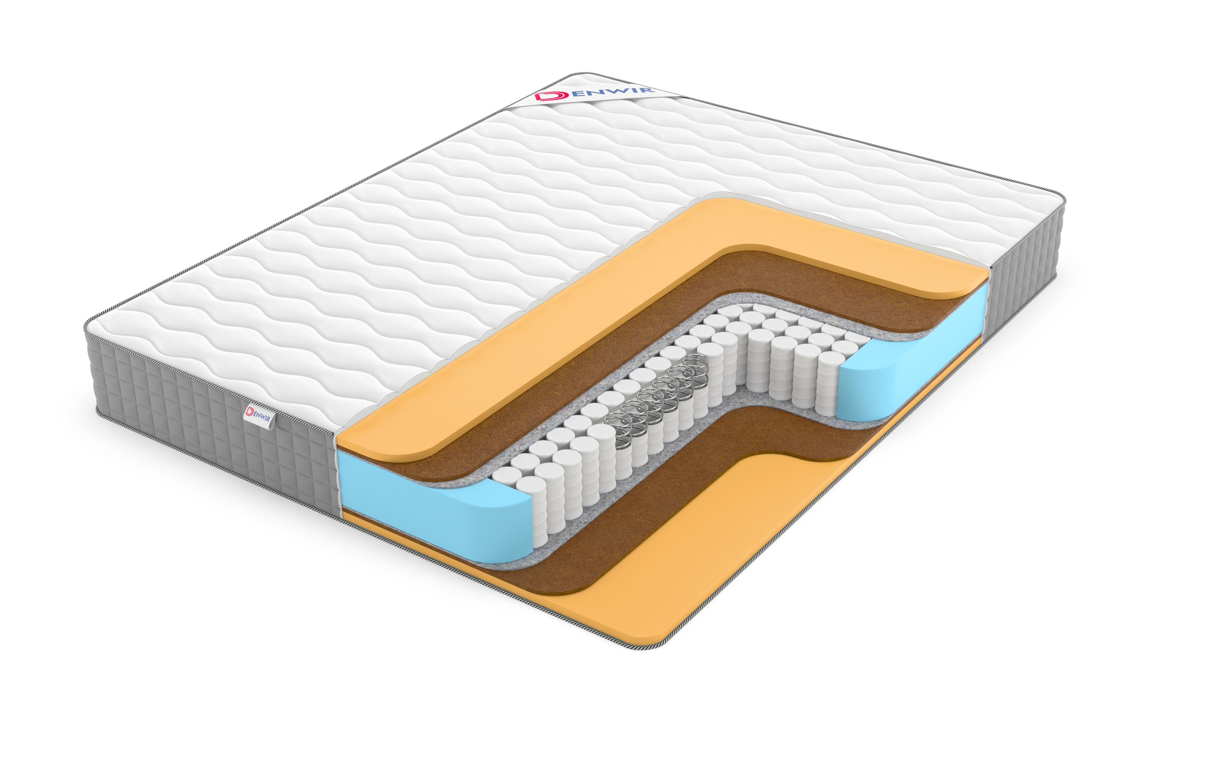 

Матрас пружинный DENWIR BEST MIDDLE MEMO TFK/chstmat_BMMTFK_65x160, Белый, BEST MIDDLE MEMO TFK