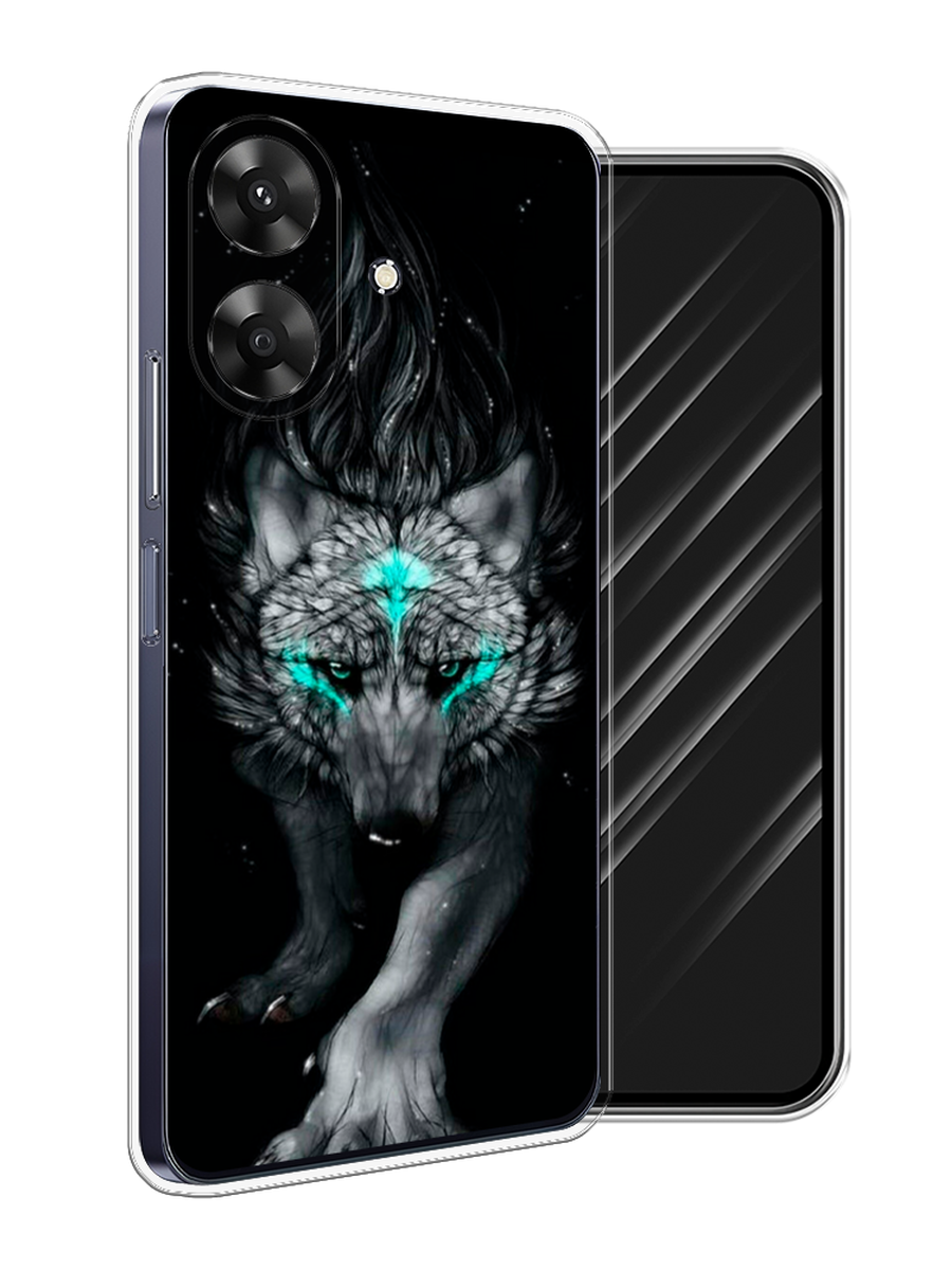 

Чехол Awog на Realme Note 60 "Волшебный волк", Черный;серый, 2518550-1