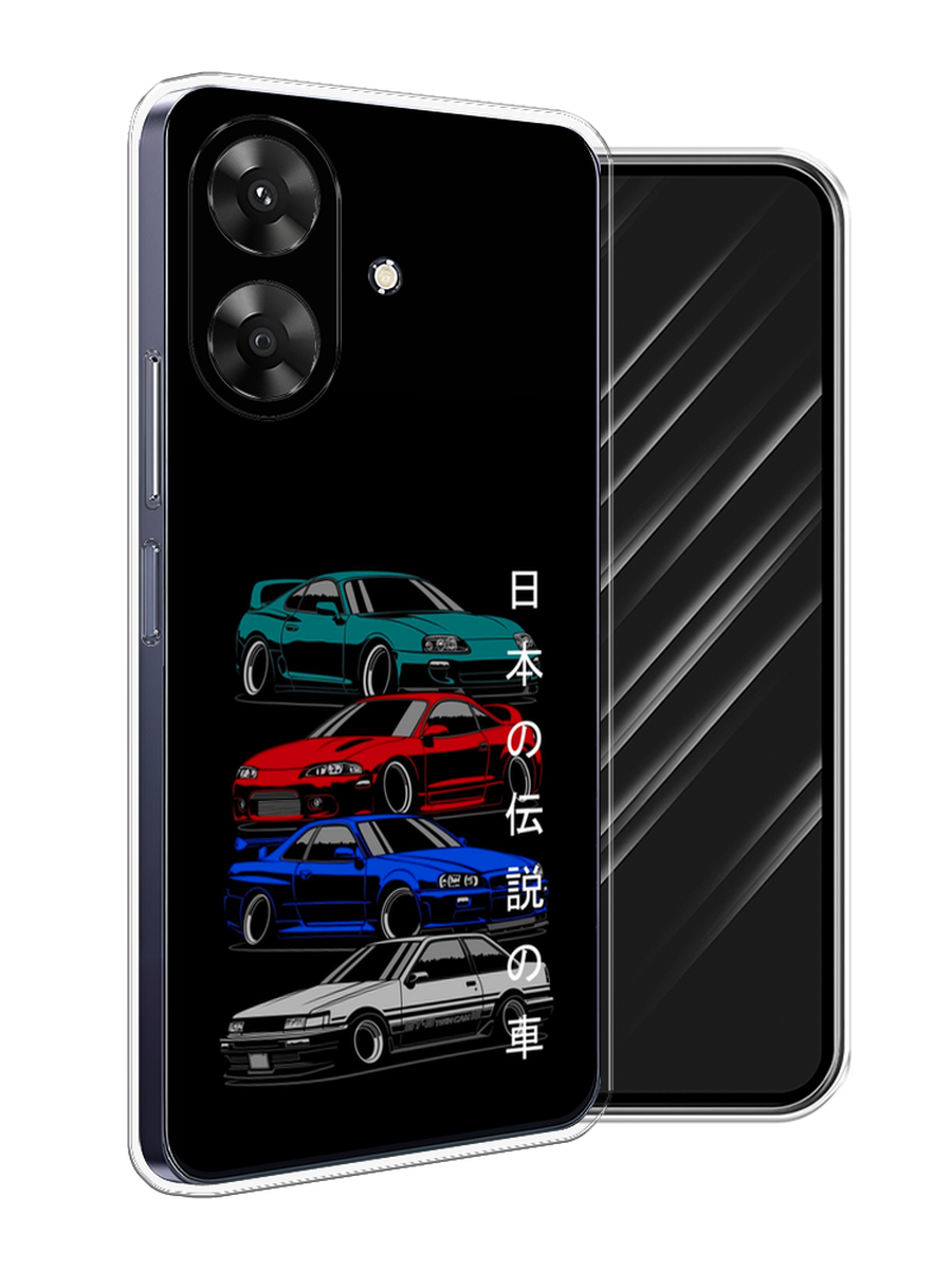 

Чехол Awog на Realme Note 60 "JDM Legend cars", Зеленый;красный;синий, 2518550-1