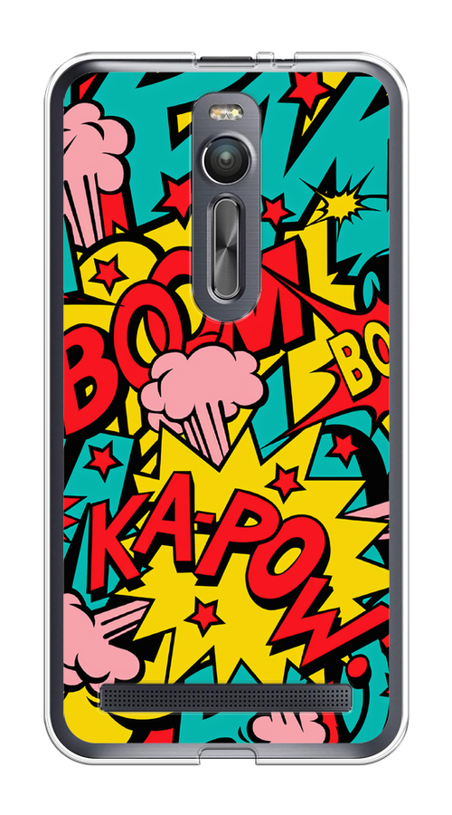 

Чехол Awog на Asus Zenfone 2 ZE550ML/ZE551ML "Постер pop art", Голубой;желтый;красный, 40550-9