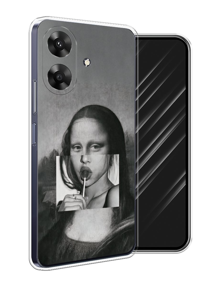 

Чехол Awog на Realme Note 60 "Mona Lisa sucking lollipop", Серый, 2518550-1
