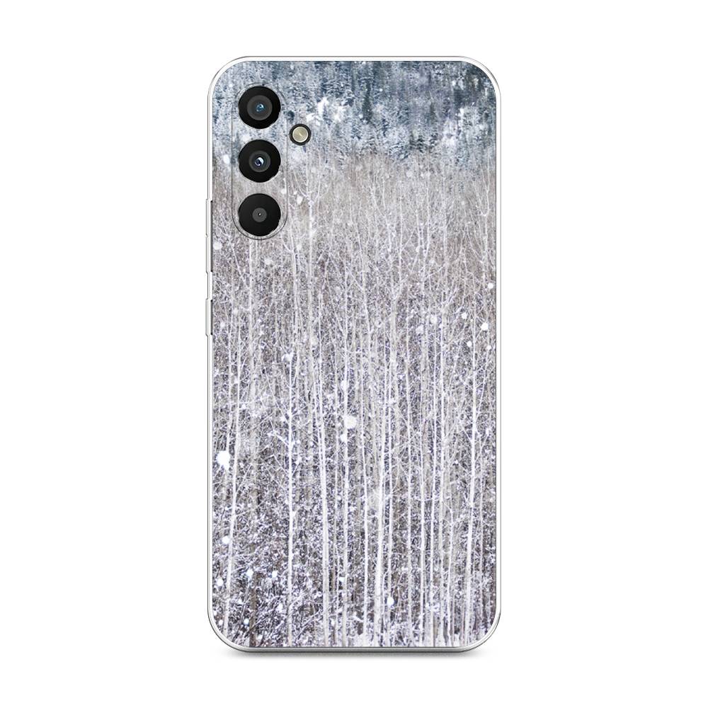 

Чехол на Samsung Galaxy A34 5G "Снежный лес", Бежевый;серый;белый, 2107850-5