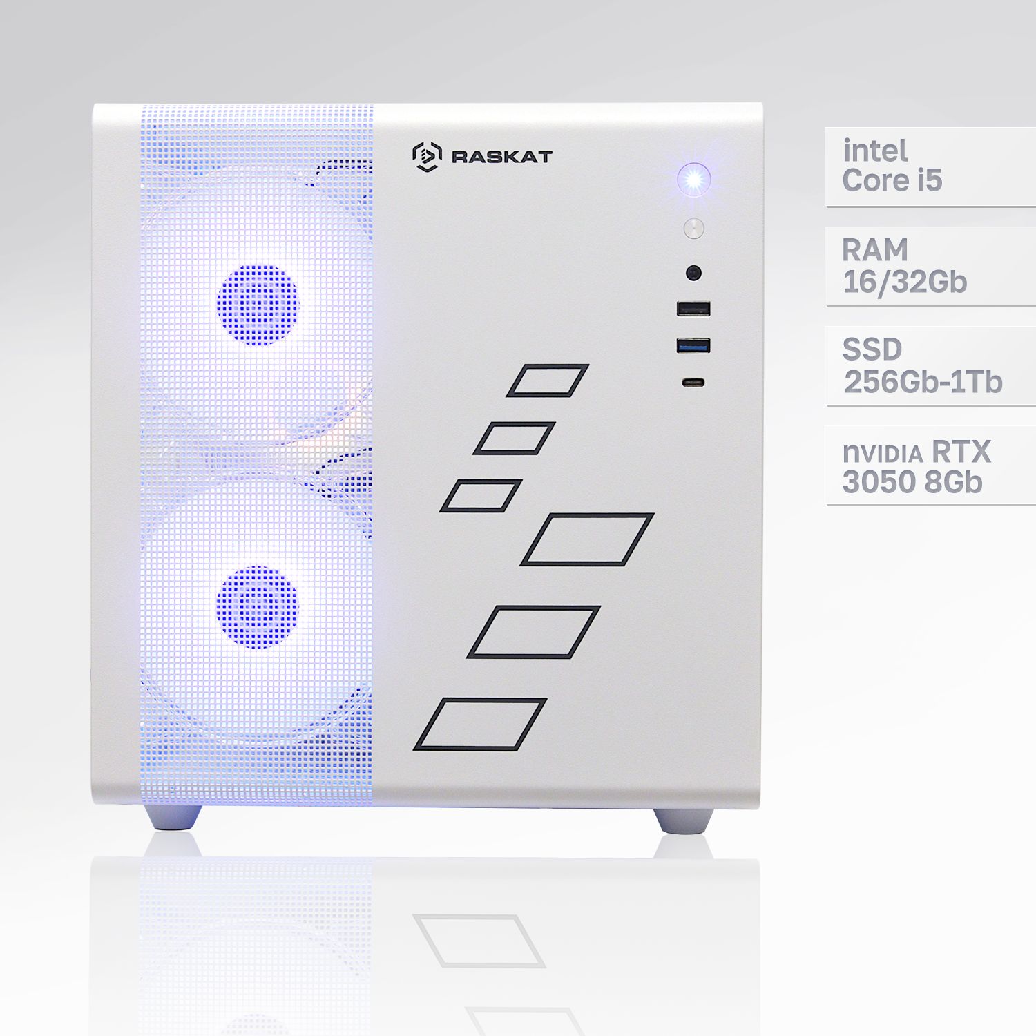 Системный блок Raskat Strike 520, White