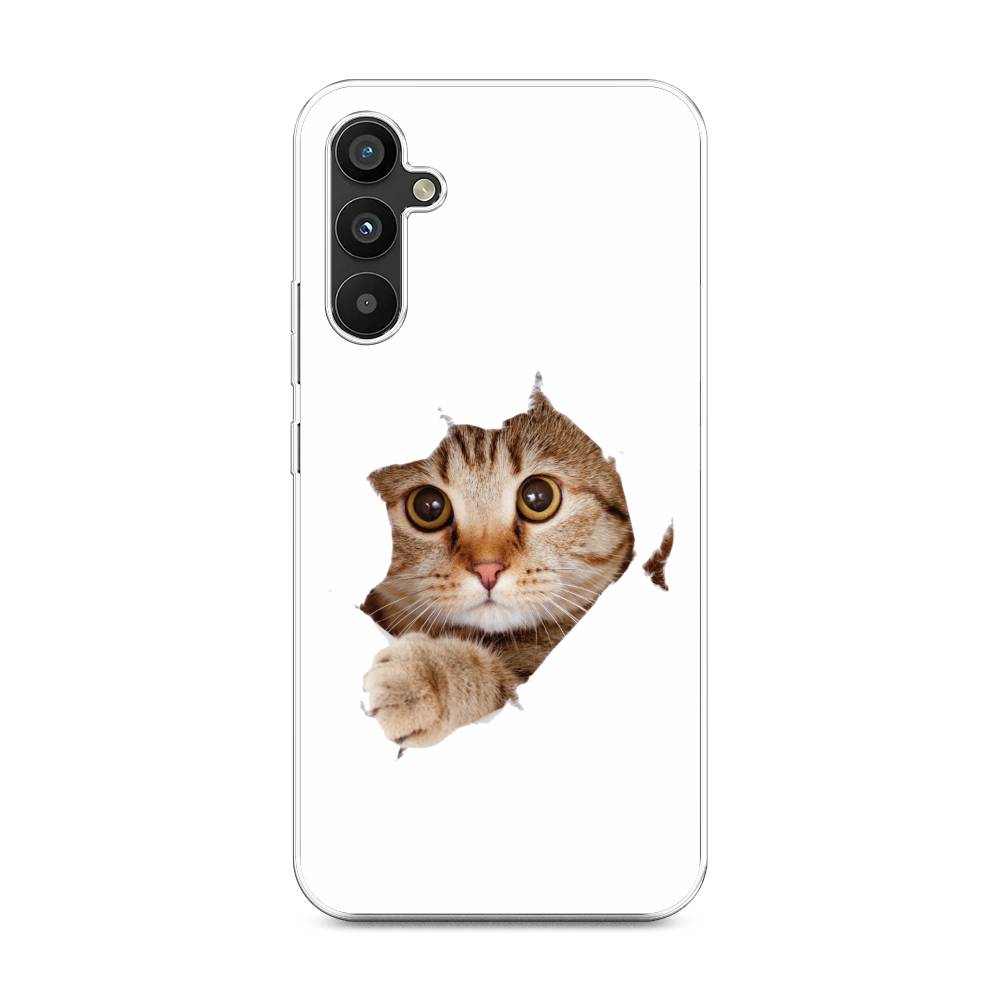 

Чехол на Samsung Galaxy A34 "Кот и бумага", Белый;коричневый, 2107850-1