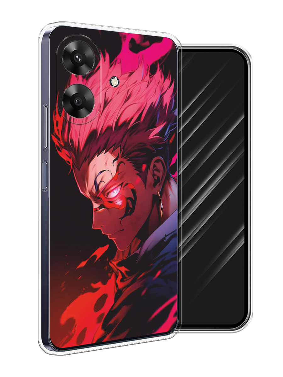 

Чехол Awog на Realme Note 60 "Взгляд Сукуны", Розовый;красный;черный, 2518550-1