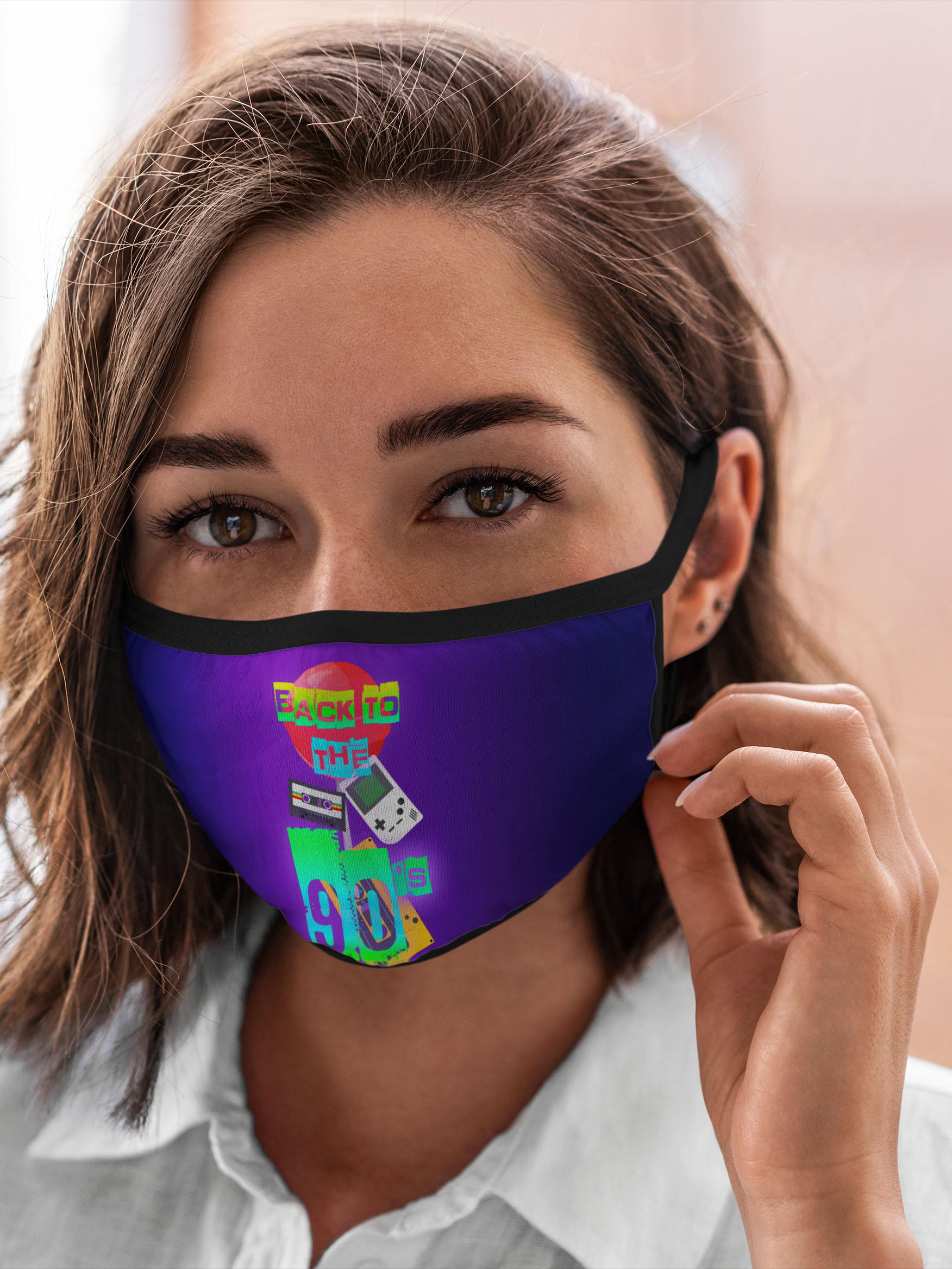 

Многоразовая маска унисекс Burnettie Retro Назад В 90, Разноцветный, Retro Назад В 90