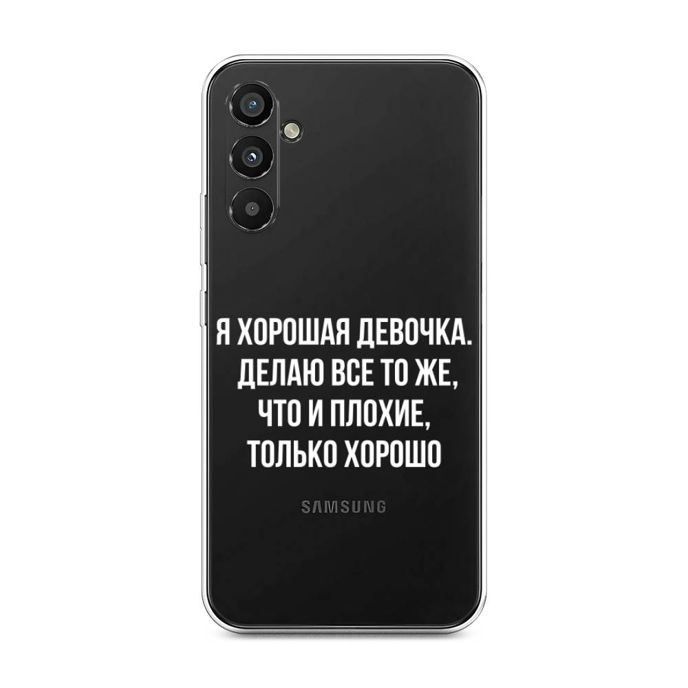 

Чехол на Samsung Galaxy A34 5G Хорошая девочка, Серебристый, 2107850-6