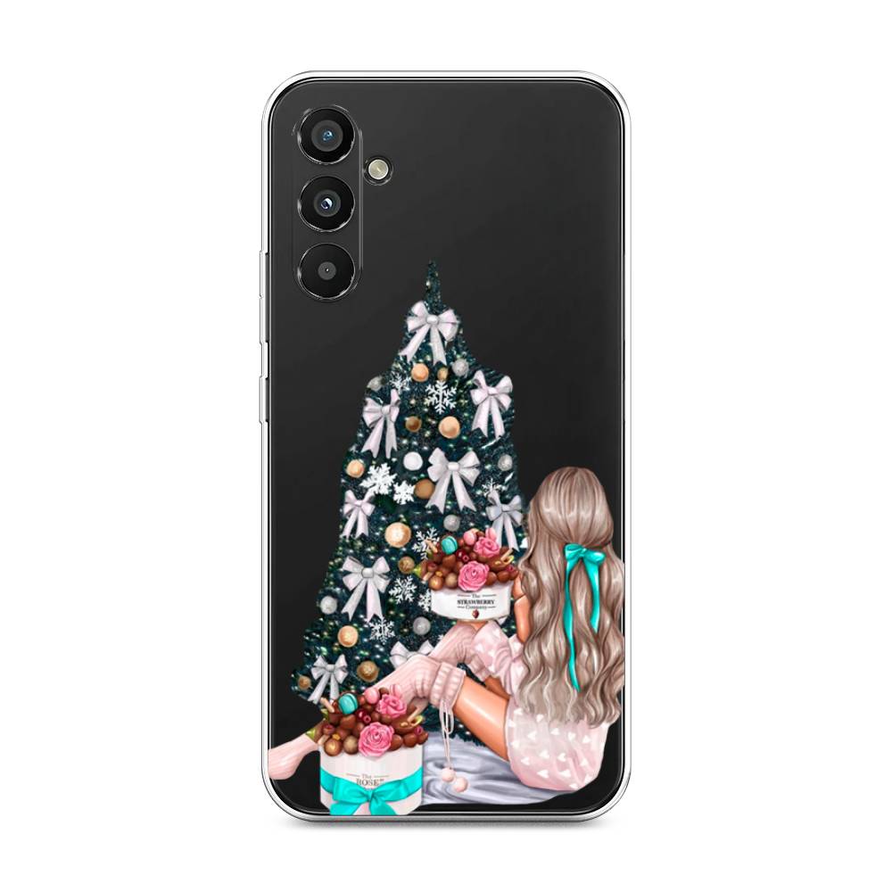 

Чехол на Samsung Galaxy A34 5G "New Year", Зеленый;бежевый;голубой, 2107850-5