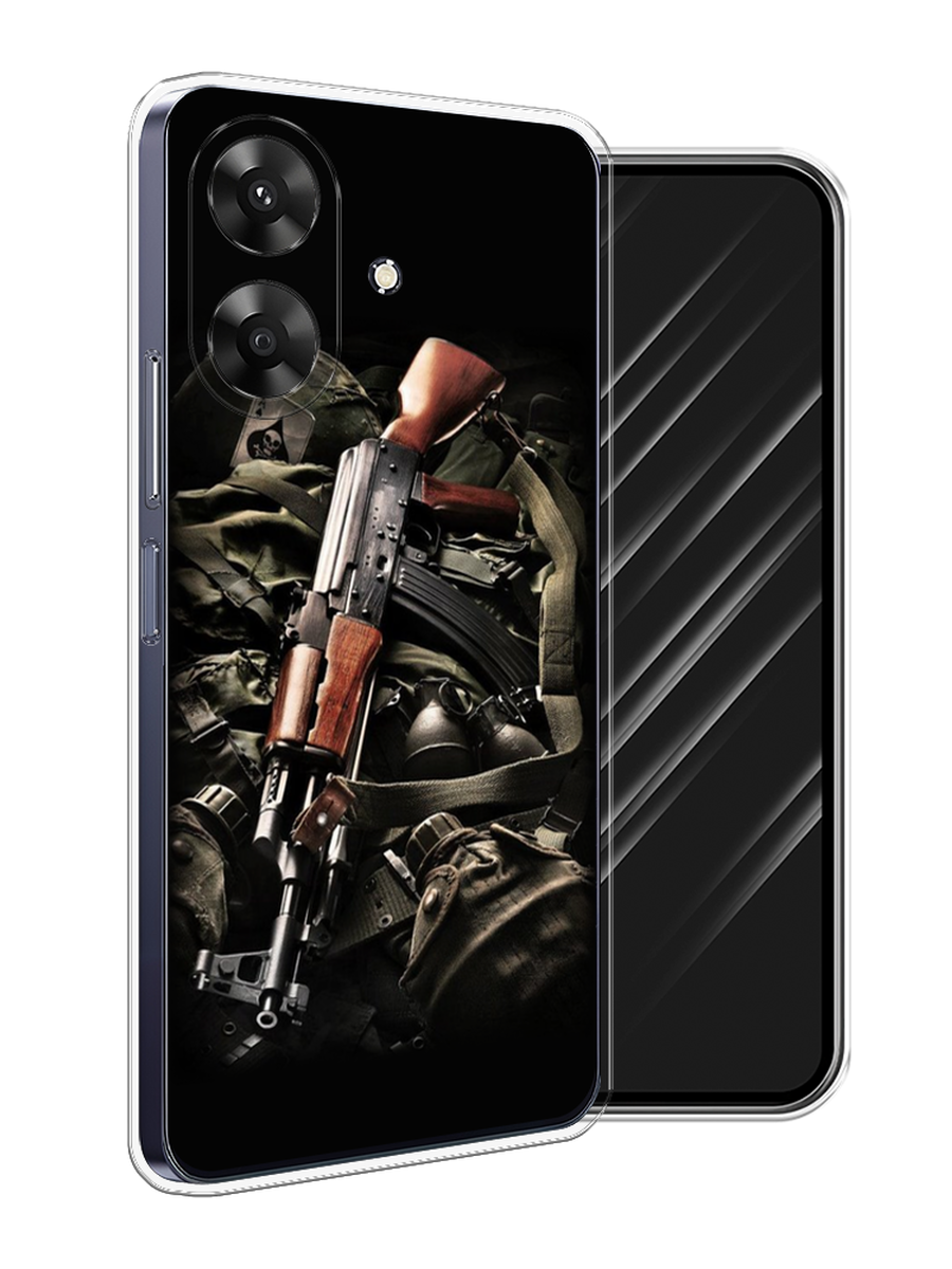 

Чехол Awog на Realme Note 60 "Автомат", Черный;коричневый;серый, 2518550-1
