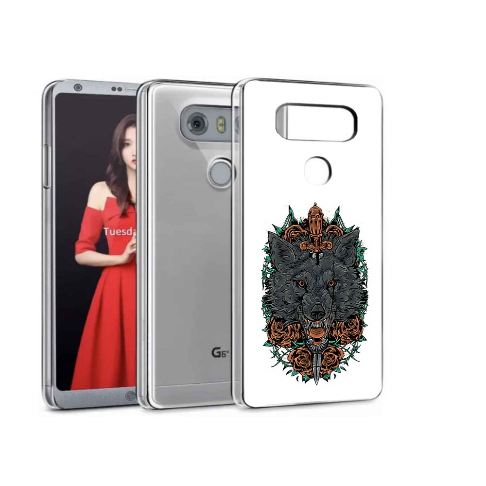 

Чехол MyPads Tocco для LG G5 красивый злой волк, Прозрачный, Tocco