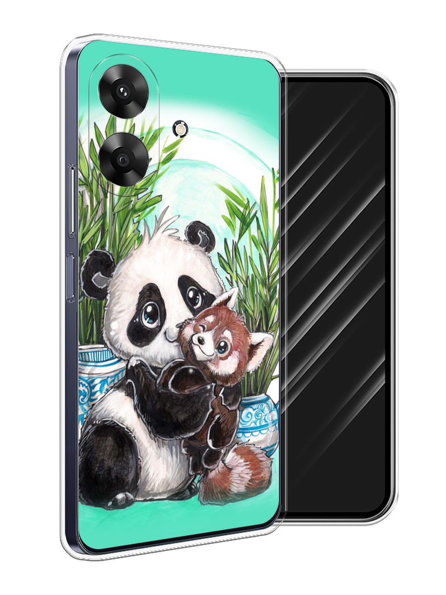 

Чехол Awog на Realme Note 60 "Друзья зверята", Бирюзовый;белый;черный, 2518550-1