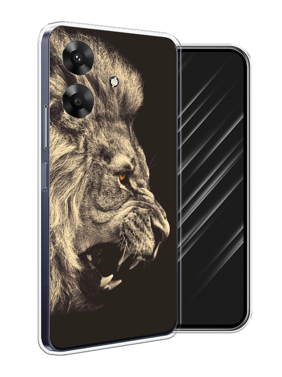 

Чехол Awog на Realme Note 60 "Львиный рык 2", Бежевый;черный, 2518550-1