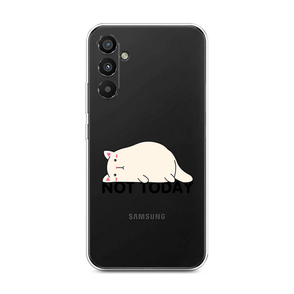 

Чехол на Samsung Galaxy A34 5G "Cat not today", Белый;розовый;черный, 2107850-1