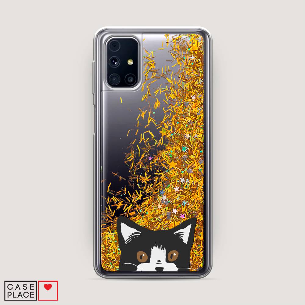 

Чехол Awog на Samsung Galaxy M31s / Самсунг M31s "Подглядывающий кот", Черный, 2101490-1