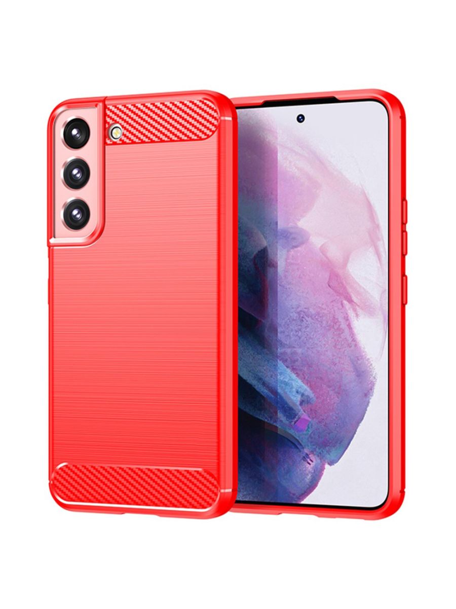 

Чехол Carbon для смартфона Samsung Galaxy S22 Plus/S22+ Красный