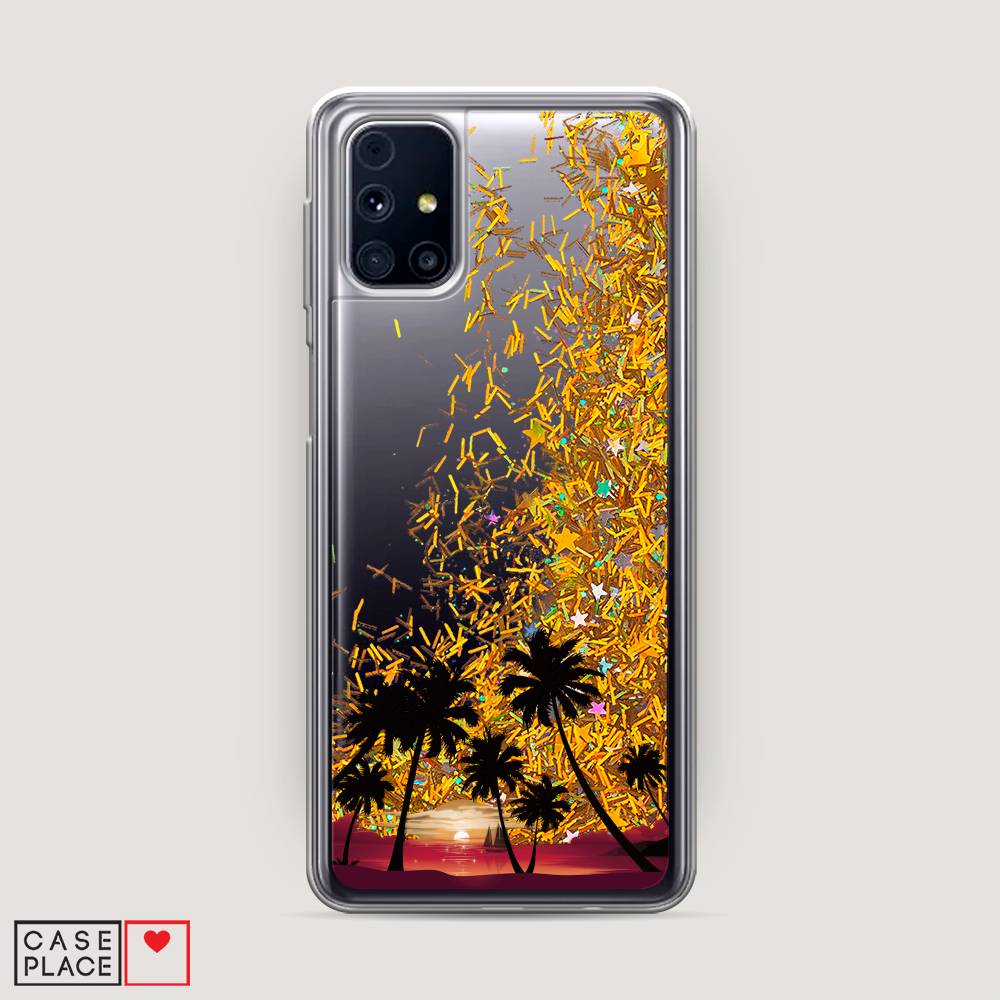 

Чехол Awog на Samsung Galaxy M31s / Самсунг M31s "Закат и пальмы", Красный, 2101490-1