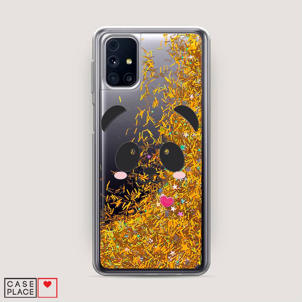 

Чехол Awog на Samsung Galaxy M31s / Самсунг M31s "Влюбленный панда контур", Черный, 2101490-1