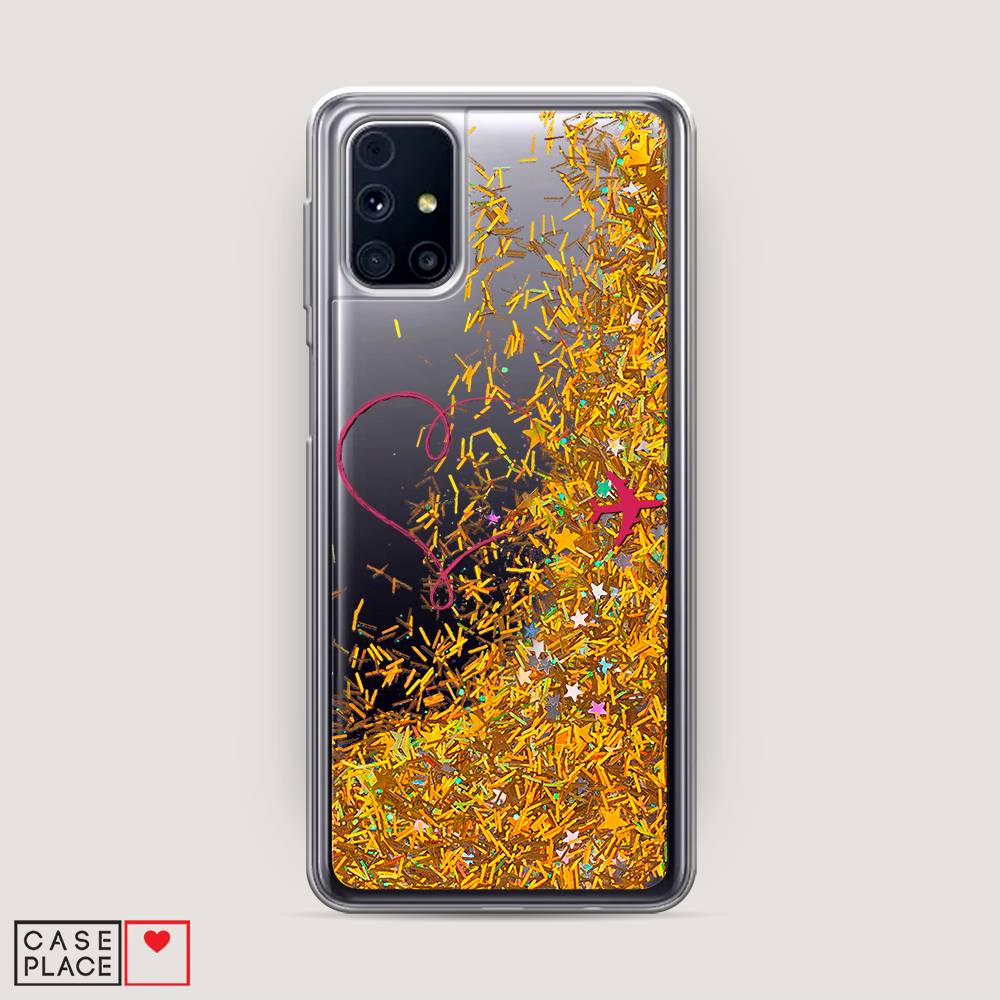 

Чехол Awog на Samsung Galaxy M31s / Самсунг M31s "Сердце и самолет", Красный, 2101490-1