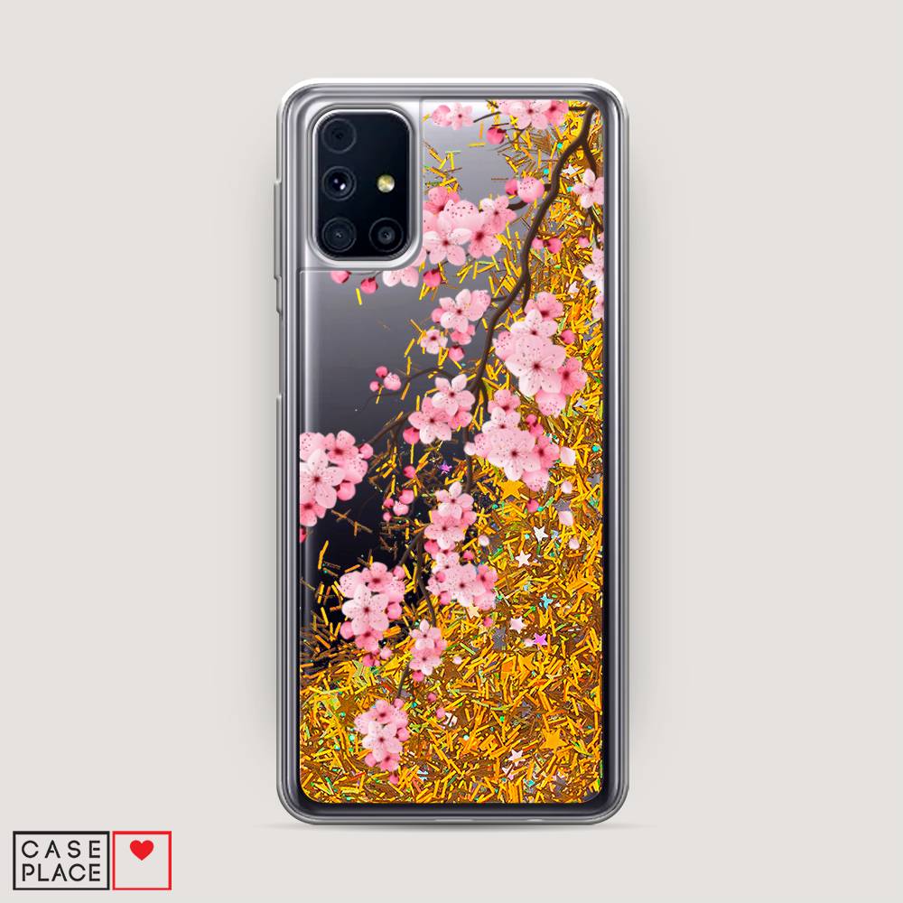 Чехол Awog на Samsung Galaxy M31s / Самсунг M31s Розовая сакура