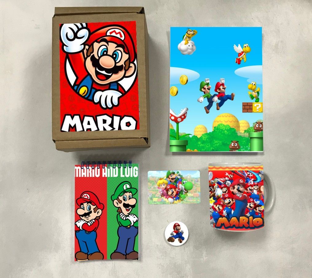 

Бокс с подарком Super Mario № 1, 11-1, 1 предметов, Бежевый, Super Mario № 1