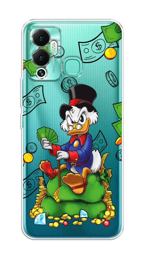 

Чехол на Infinix Hot 12 Play "Scrooge Richness", Черный;синий;зеленый, 3101750-1