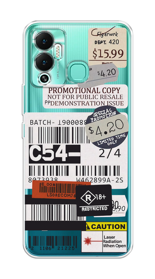 

Чехол на Infinix Hot 12 Play "Flight to Paris", Серый;бежевый, 3101750-1
