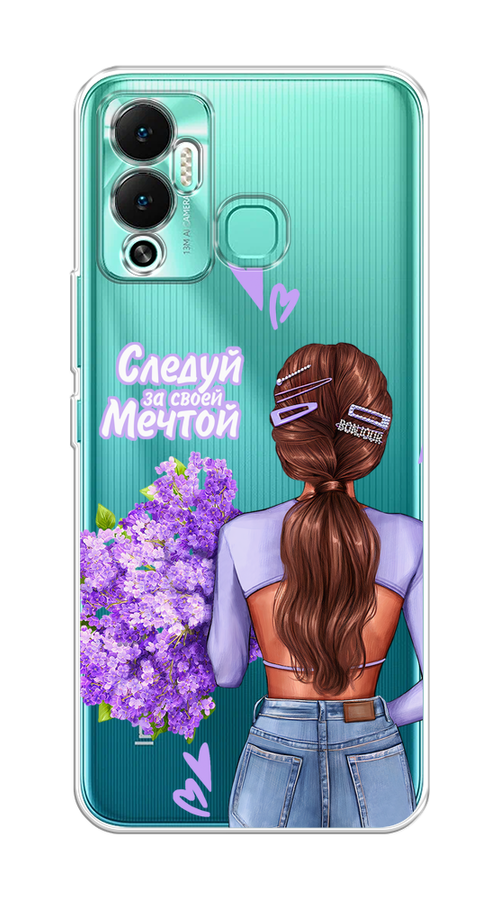 

Чехол на Infinix Hot 12 Play "Следуй за своей мечтой", Фиолетовый;коричневый, 3101750-1