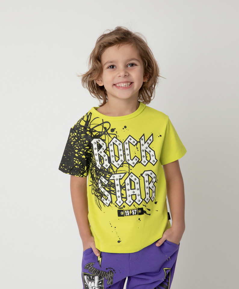 

Футболка Gulliver для мальчиков цв. желтый р-р. 128, 12104BMC1223