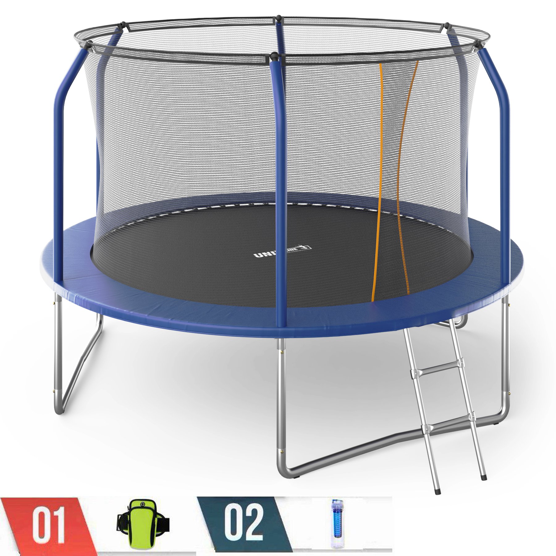 Батут UNIX Line SUPREME BASIC 10 ft (blue) + аксессуары