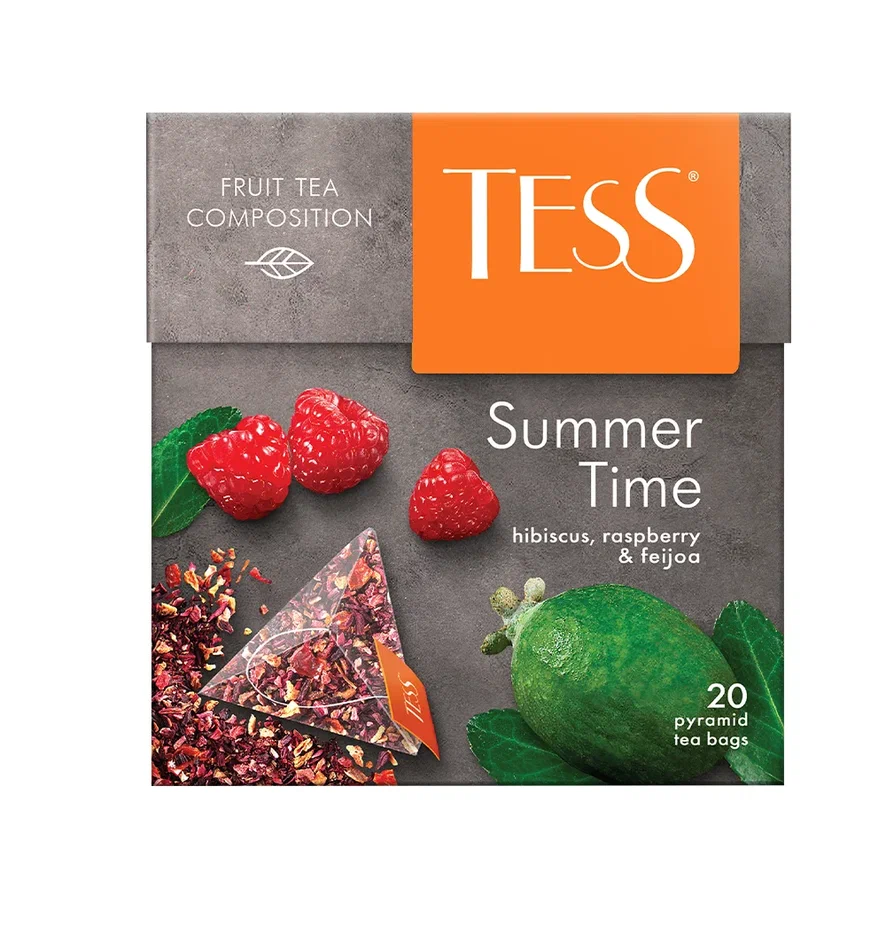 Чай чёрный Tess Summer Time, в пирамидках, 20 пакетиков