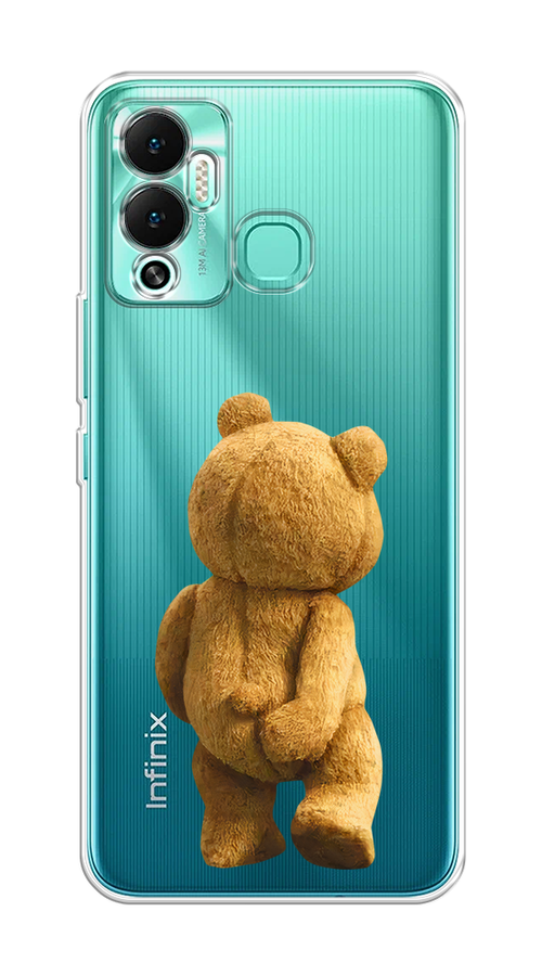 

Чехол на Infinix Hot 12 Play "Медвежья спина", Коричневый;прозрачный, 3101750-1