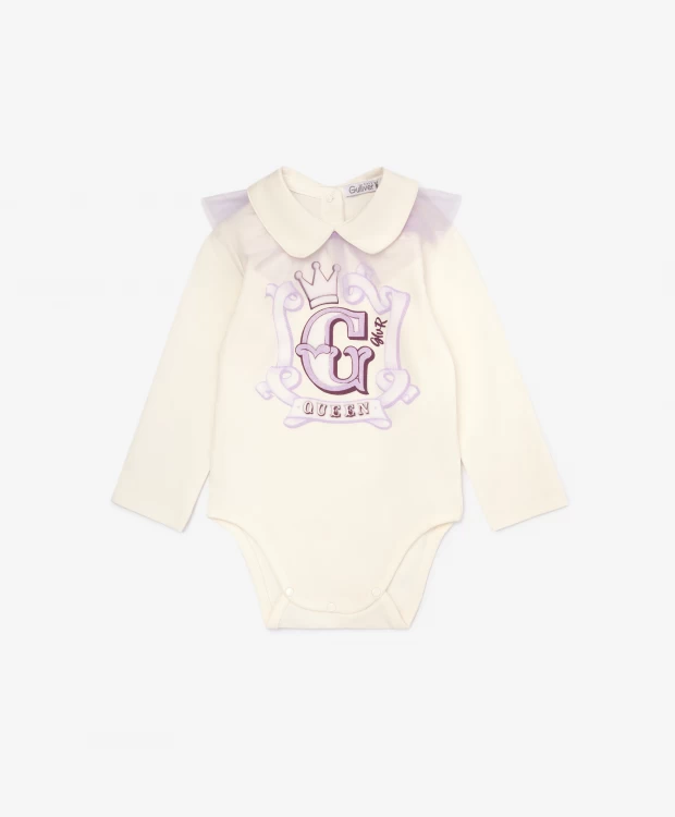

Боди детское Gulliver Baby 22332GBC1101, молочный, 74, Белый, 22332GBC1101