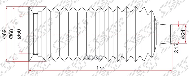 

Пыльник Рулевой Рейки Toyota Land Cruiser Prado/Hilux Surf 02-/Highlander07- Lh=Rh Sat арт