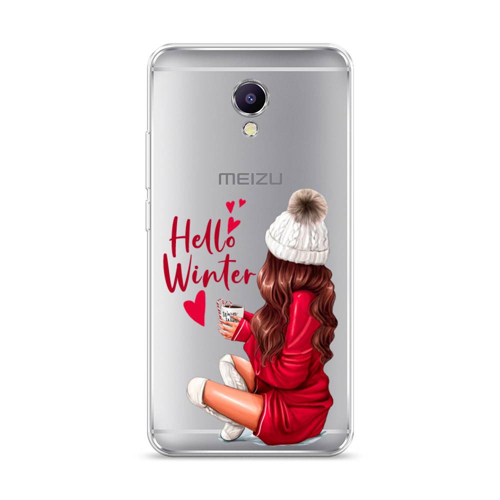 

Чехол на Meizu M5 Note "Hello winter", Красный;белый;коричневый, 71650-5