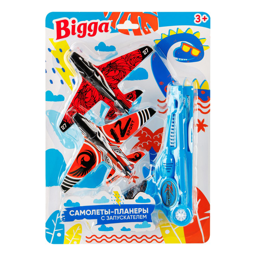 фото Игровой набор bigga, самолет-планер с запуском