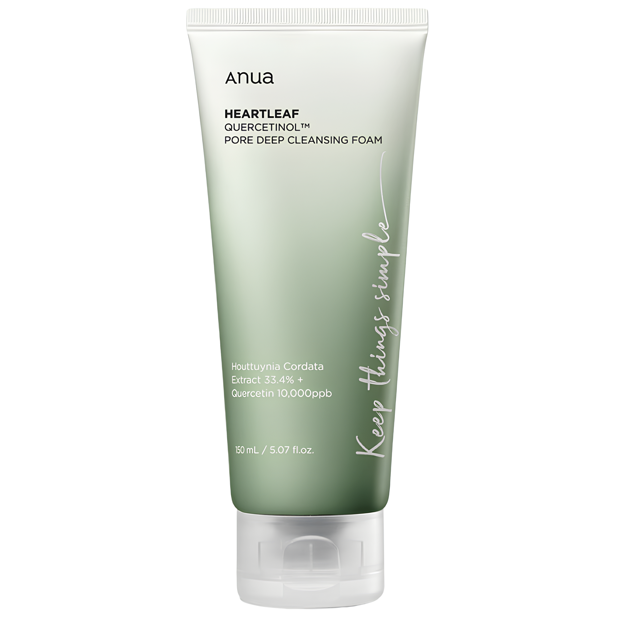 Пенка-скраб для очищения пор Anua Heartleaf Quercetinol Pore Deep Cleansing Foam 150 мл