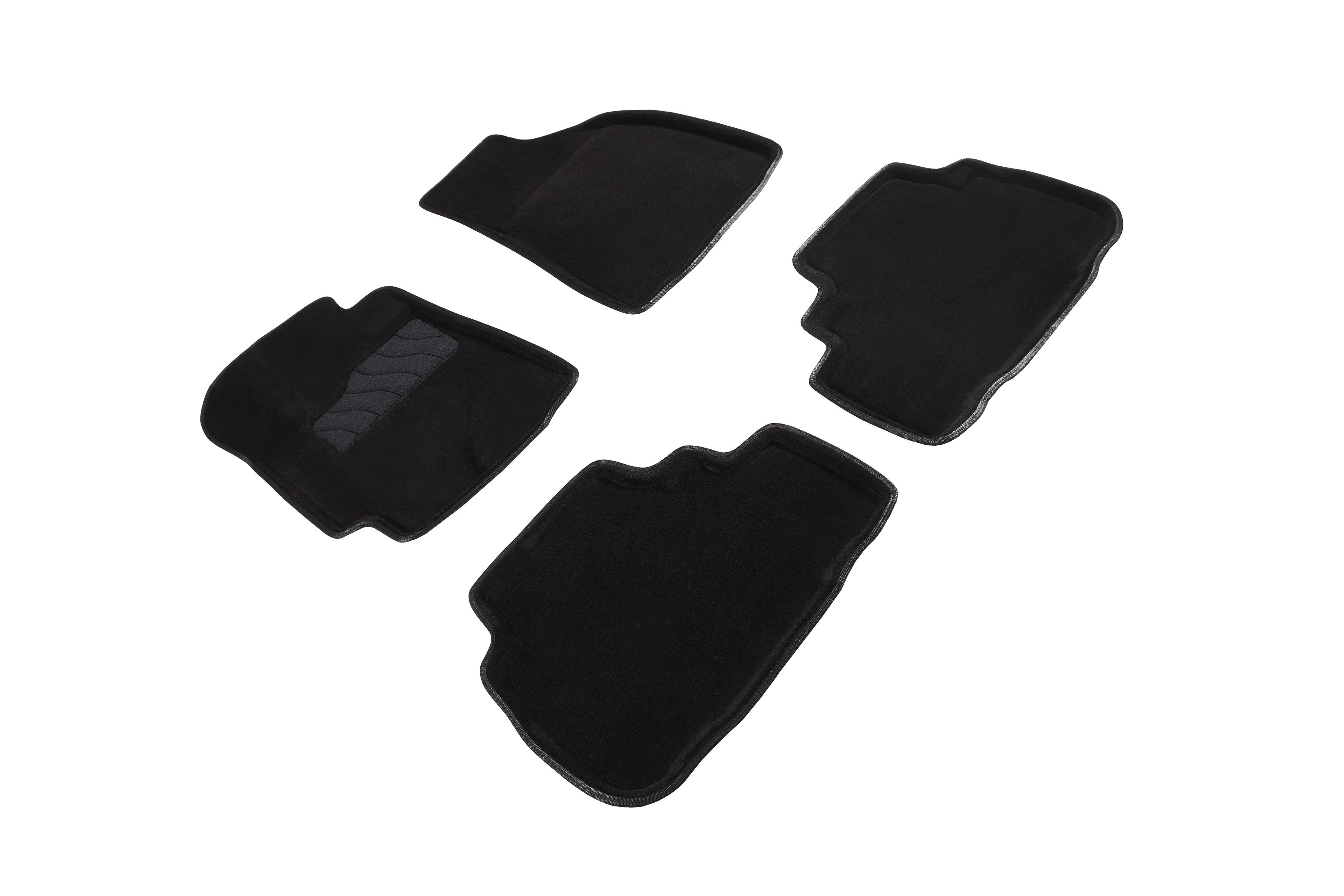 

Ворсовые коврики SEINTEX 3D для Toyota Highlander II 2007-2013 / 83716