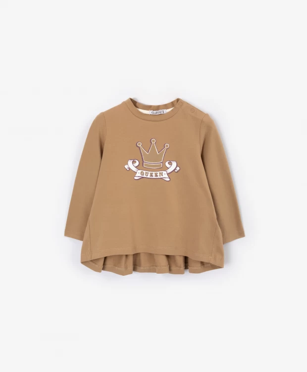 Лонгслив детский Gulliver Baby 22332GBC1204, бежевый, 98