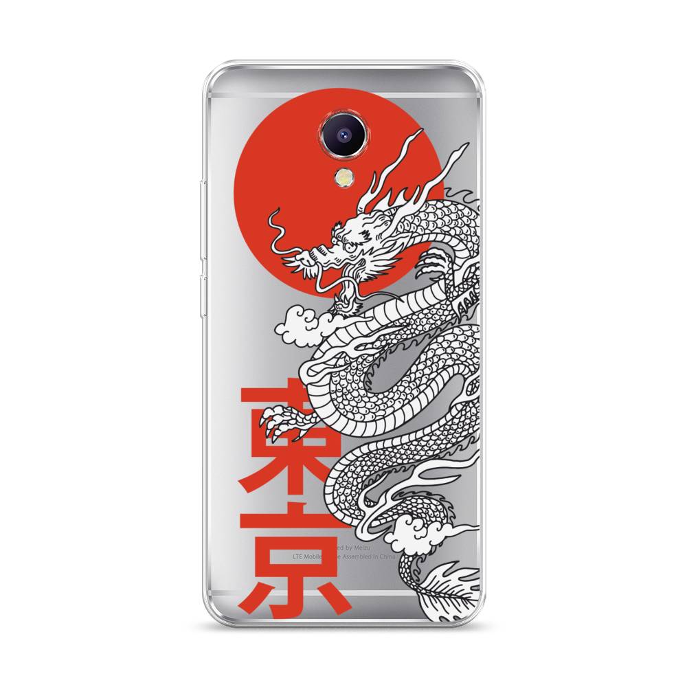 

Чехол на Meizu M5 Note "Китайский дракон", Черный;красный;белый, 71650-1