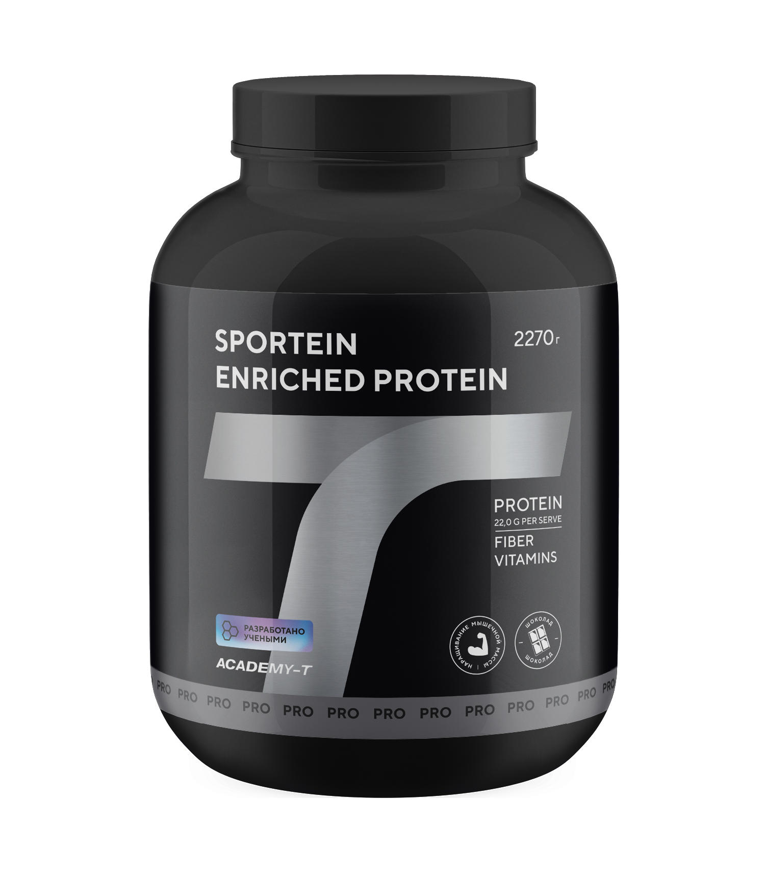 Протеин Академия-Т Sportein Enriched Protein, 2270 г, chocolate