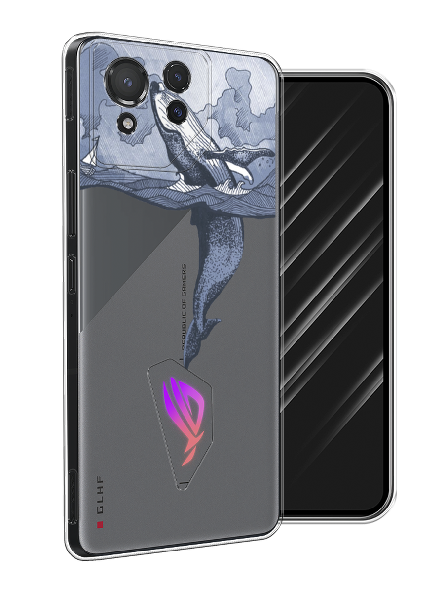 

Чехол Awog на Asus ROG Phone 8 "Два измерения", Голубой;черный;прозрачный, 45150-1