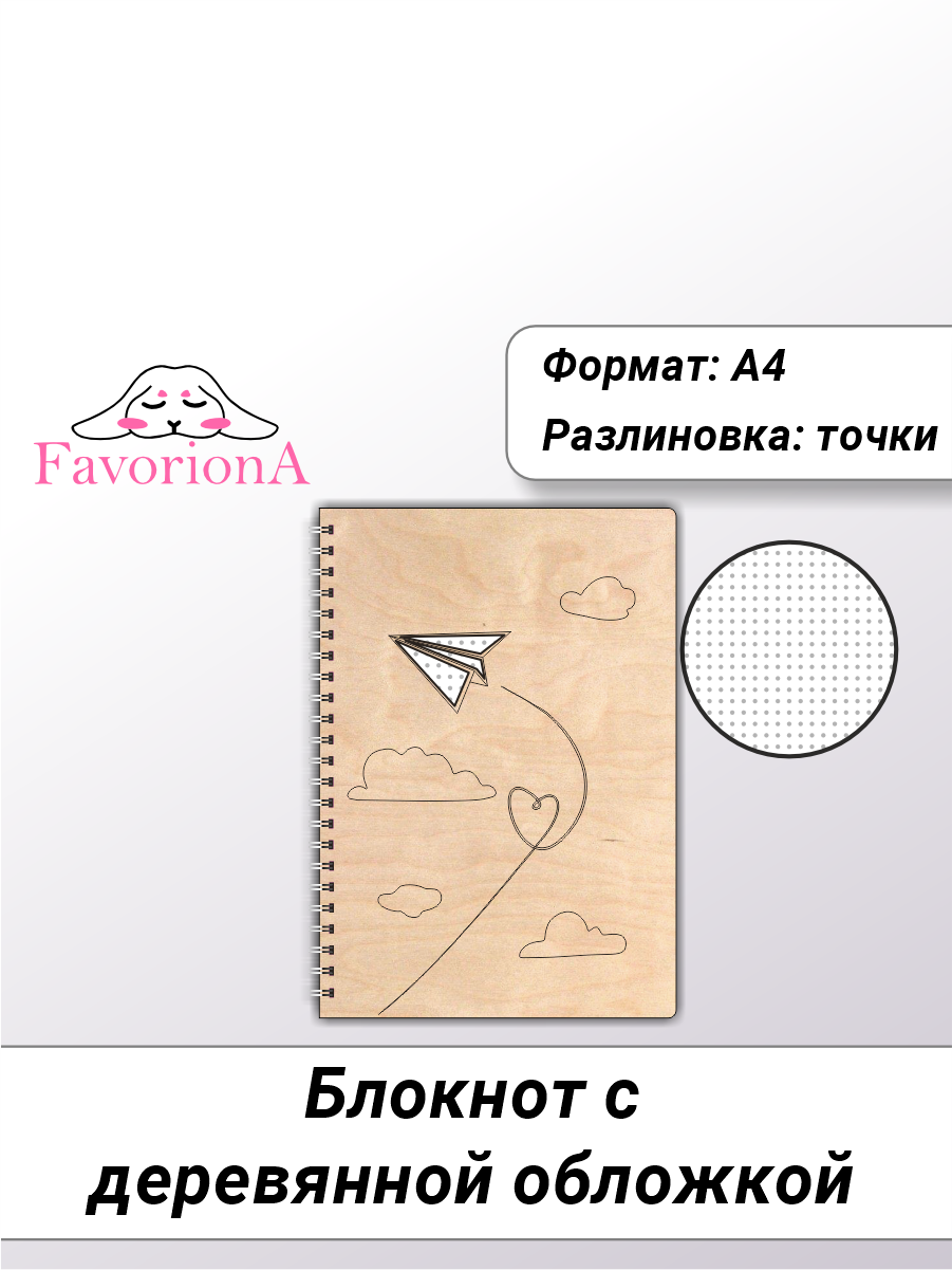 

Блокнот Favoriona Самолётик STK-0131 А4