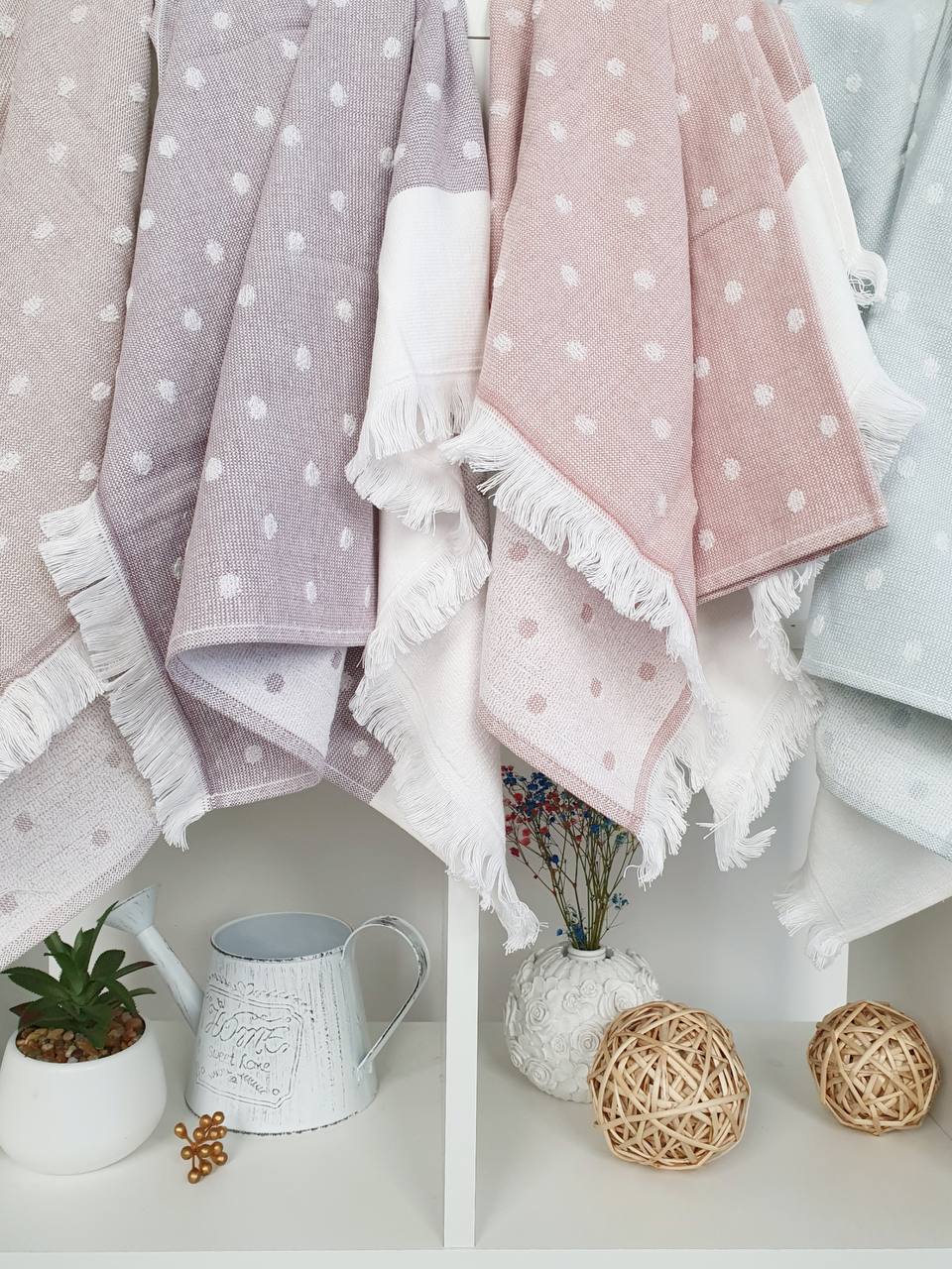 

Полотенце кухонное Tivolyo Home DOTTY фиолетовый 50X70 см 1 шт, 50X70