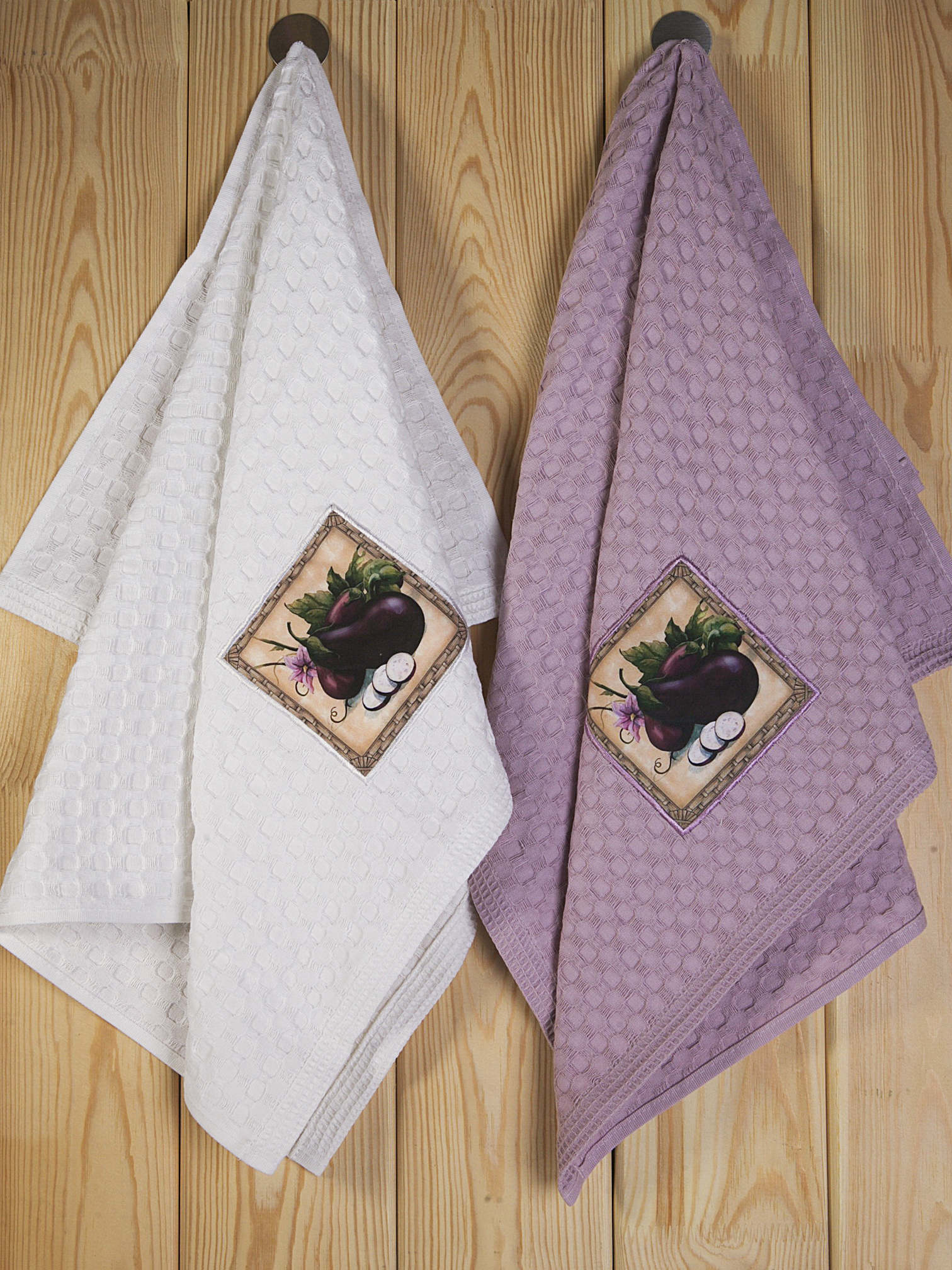 

Полотенце кухонное Tivolyo Home Patlicanlar 50х70 см 1 шт, Белый, 50X70