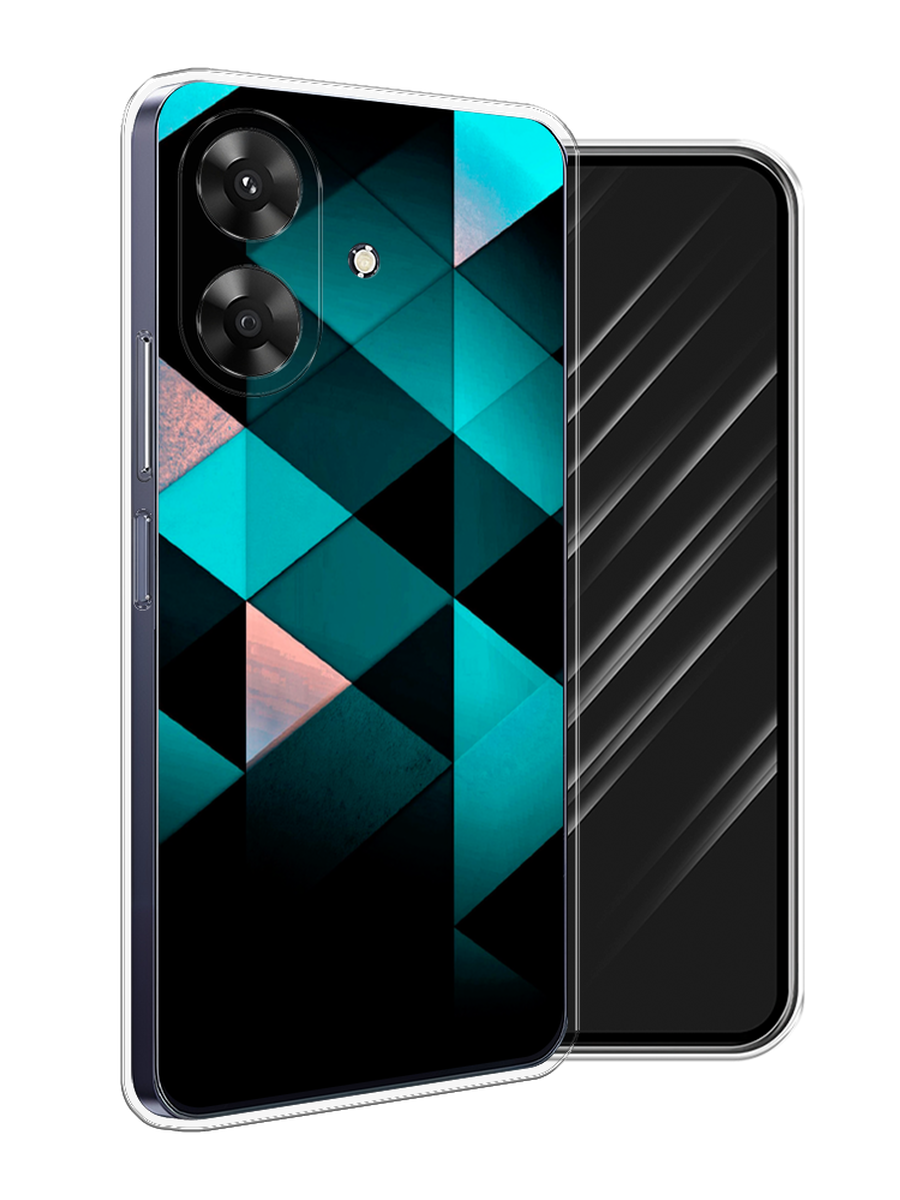 

Чехол Awog на Realme Note 60 "Геометрия 16", Бирюзовый;черный, 2518550-1