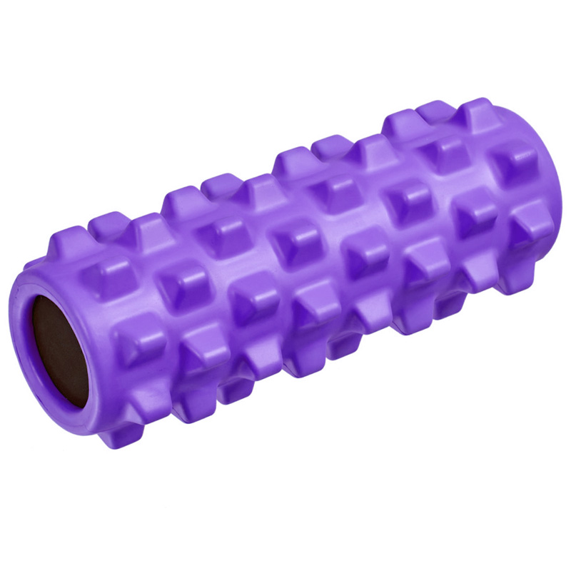 Ролик для йоги и пилатеса Спортекс B33091 33x12 см, фиолетовый