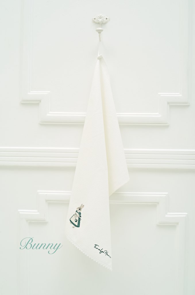 

Полотенце кухонное Tivolyo Home Bunny коричнево-зелёный 50х70 см 1шт, Белый, 50X70
