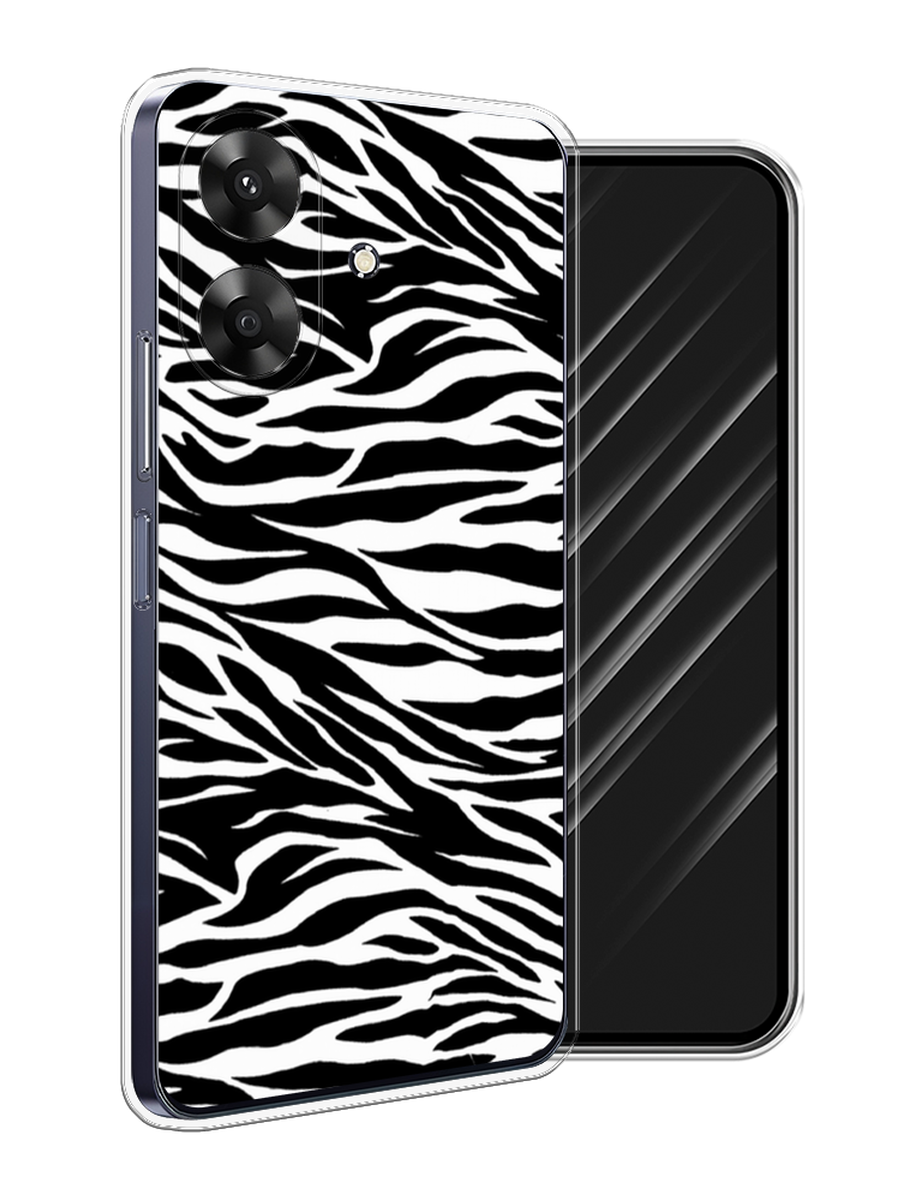

Чехол Awog на Realme Note 60 "Принт зебра", Белый;серый;черный, 2518550-1